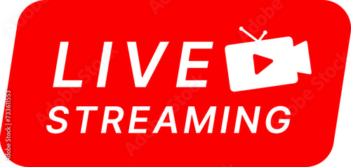 live streaming label icon