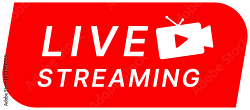 live streaming label icon