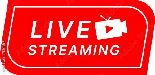 live streaming label icon