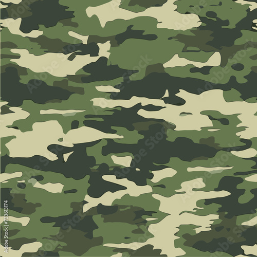 Camouflage pattern. Seamless background. Vector illustration.