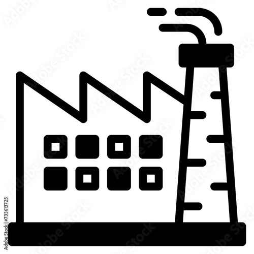  factoryplant, industry, manufacturing, branch,company, industrial, manufacturer Solid Icon