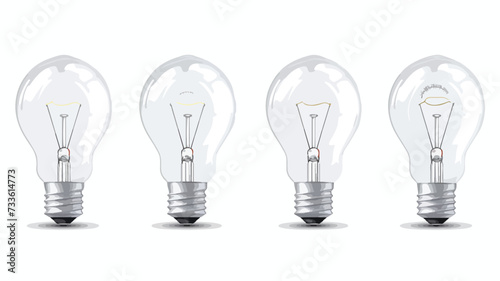 Light bulb vector illustration with copy space.
