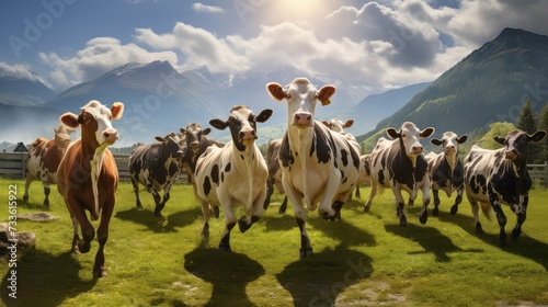 animals dancing cows