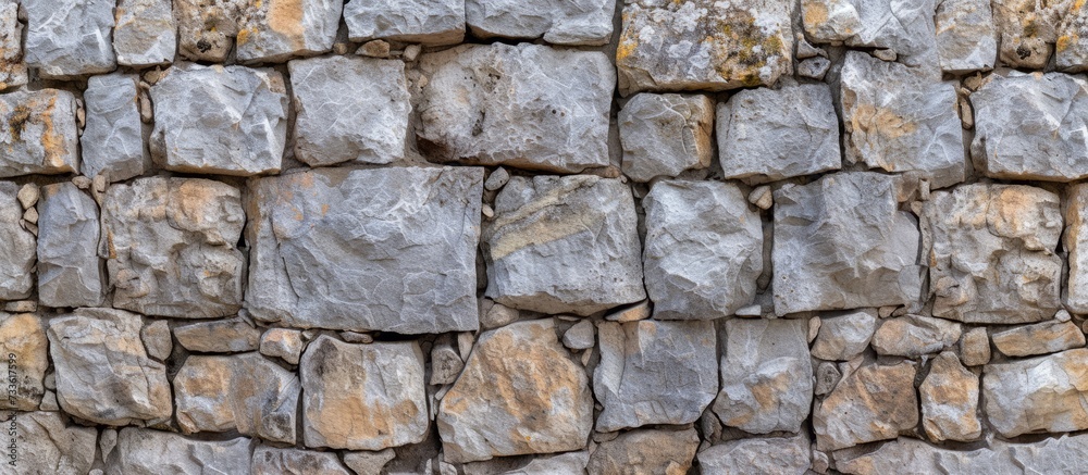 Rustic Old Stone Wall Background Texture: A Vintage Charm with Old, Stone, Wall, Background, Texture Element Repeated Three Times