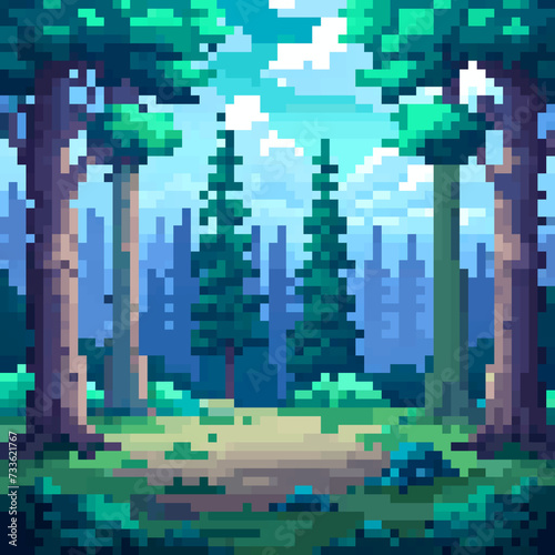 8 bit pixel forest