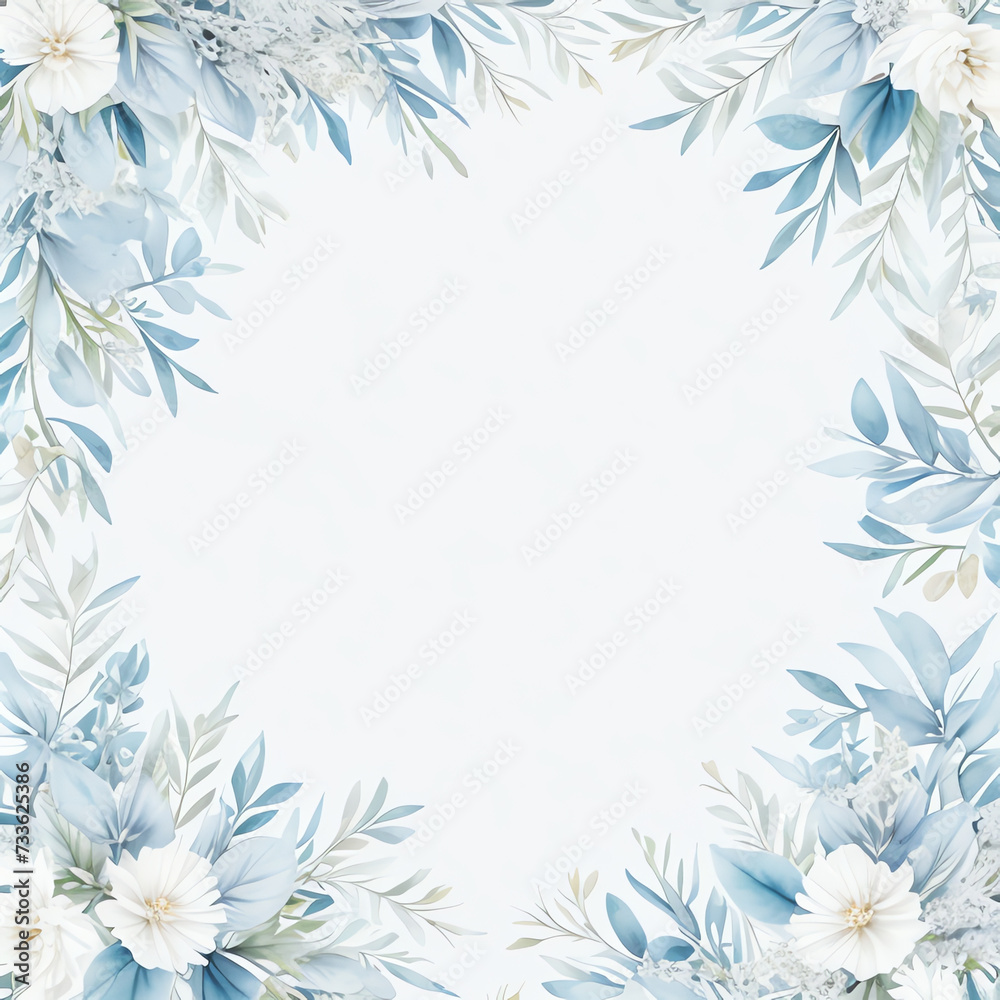 Dusty blue rose, white hydrangea, ranunculus, magnolia, eucalyptus, greenery, juniper, echeveria vector design banner. Wedding seasonal flowers. Floral watercolor composition. Isolated and editable Dusty blue rose, white hydrangea, ranunculus, magnolia, eucalyptus, greenery, juniper, echeveria vector design banner. Wedding seasonal flowers. Floral watercolor composition. Isolated and editable