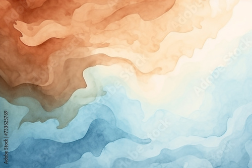 watercolor water swirl background illustration