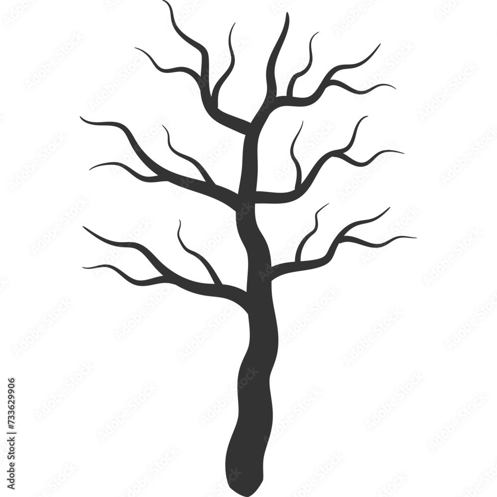 Dry Tree Silhouette