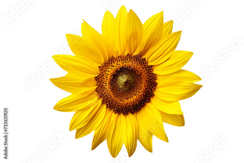 PNG Image of sunflower isolated on white