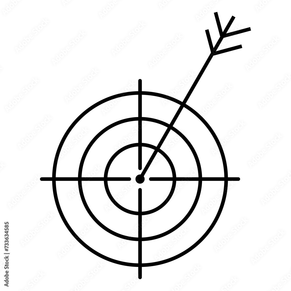 Line Target Icon Line Target Icon