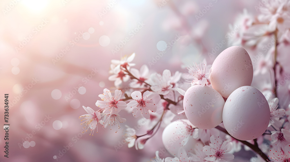Easter Background with Copy Space