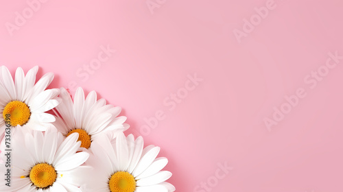 Women s Day  Valentine s Day  Mother s Day background concept  empty floral background with copy space