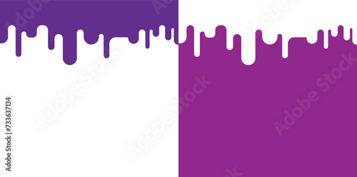 melting paint on white background