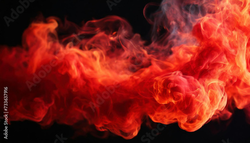 A vivid display of flames and smoke  captured mid-motion  creating a dynamic and dramatic visual effect. Ideal for backgrounds or illustrating heat and energy.