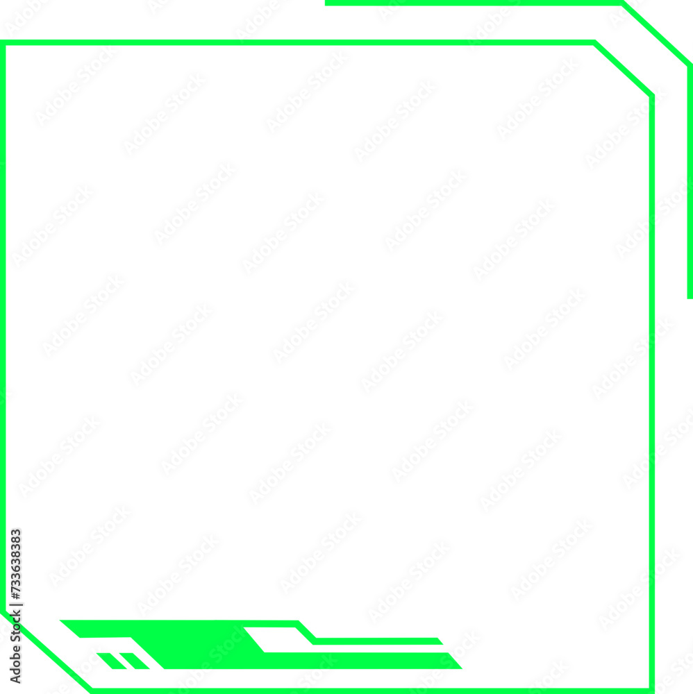 futuristic techno frame