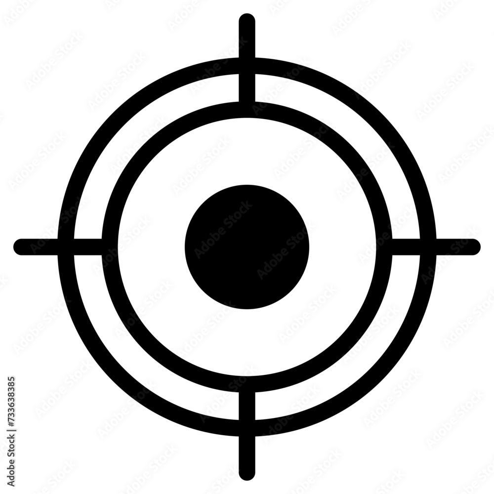 Target Line Icon Target Line Icon