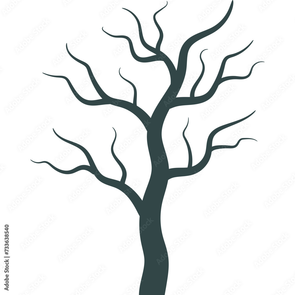 Dry Tree Silhouette