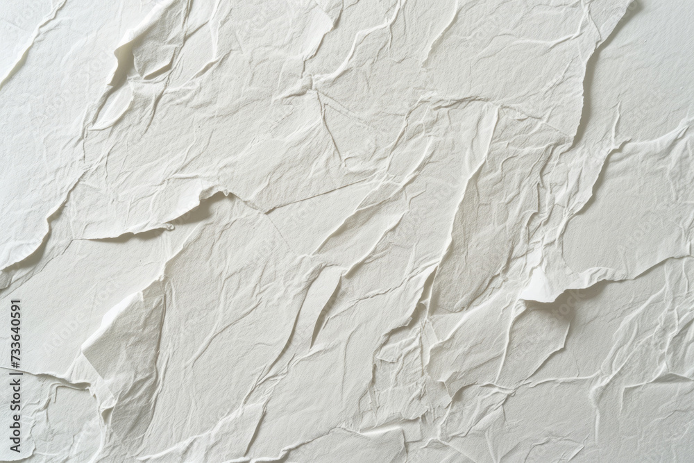 Crumpled recycled paper background texture, with fibrous structure of nature fibers ,abstract template as background...