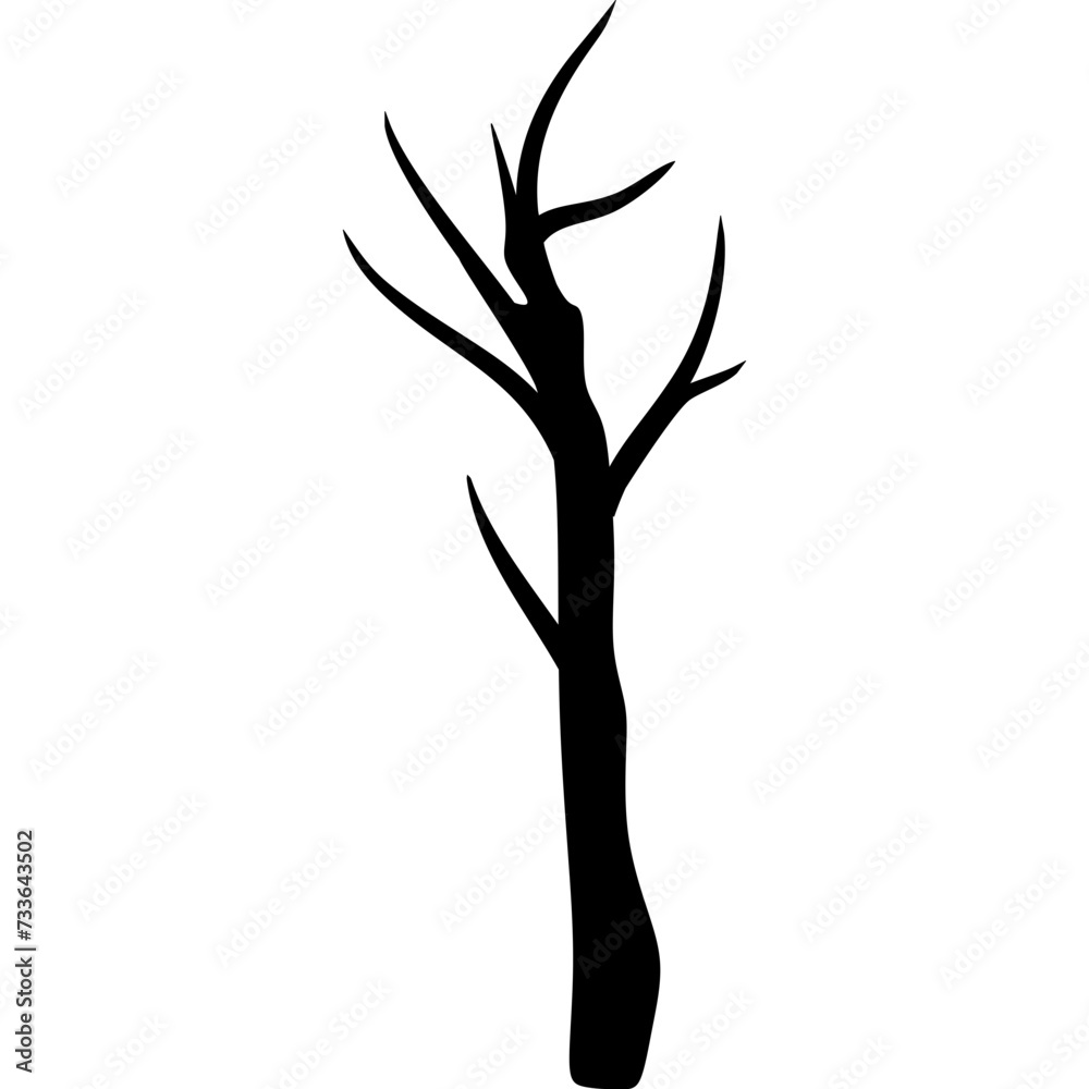 Dry Tree Silhouette