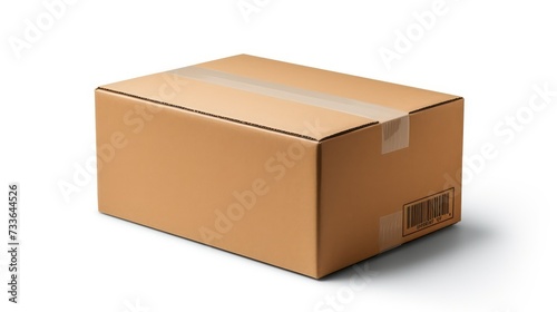 cardboard box isolated on a white background © Zain Graphics