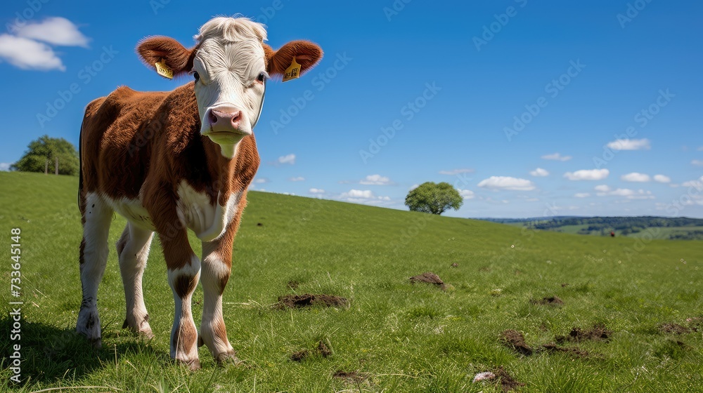 graze cow young