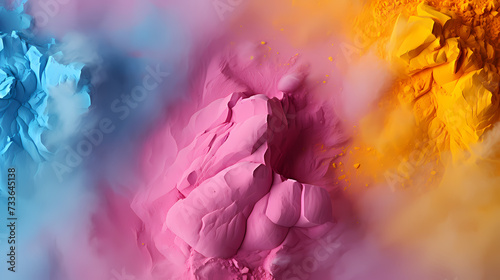 Abstract template for Holi background  Indian traditional festival