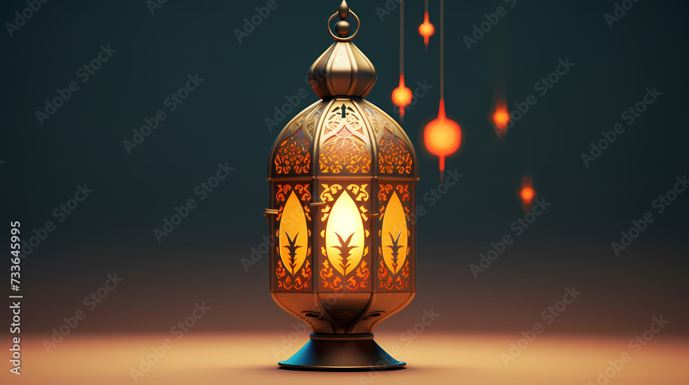 Ramadan background with mosque or lantern illustration Ramadan background with mosque or lantern illustration