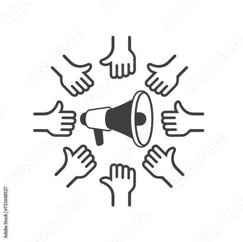 illustration of viral, viral icon, vector art.