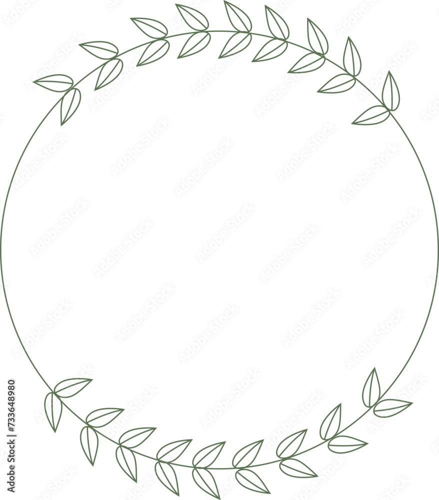 Obraz premium floral frame decoration