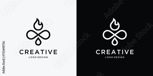 Modern Drop Vector Logo Design