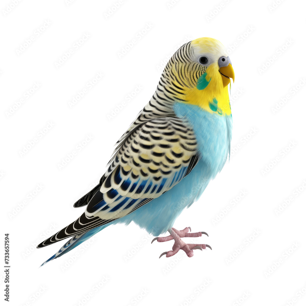 Fototapeta premium Budgerigar PNG Cutout, Generative AI