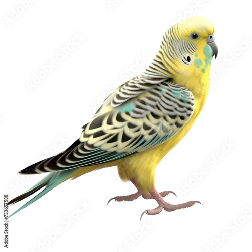 Budgerigar PNG Cutout, Generative AI