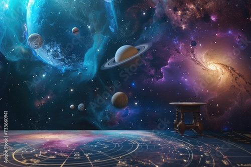 Astronomy galaxy concept background 