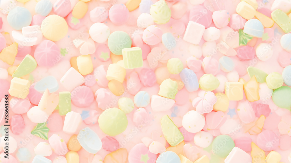 お菓子の壁紙