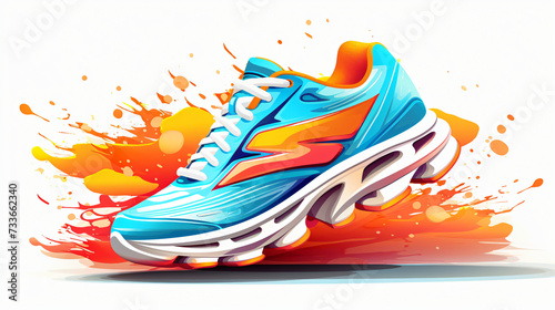 Colorful cool running sneaker