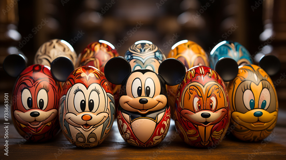 Fototapeta premium Cartoon Egg Cute