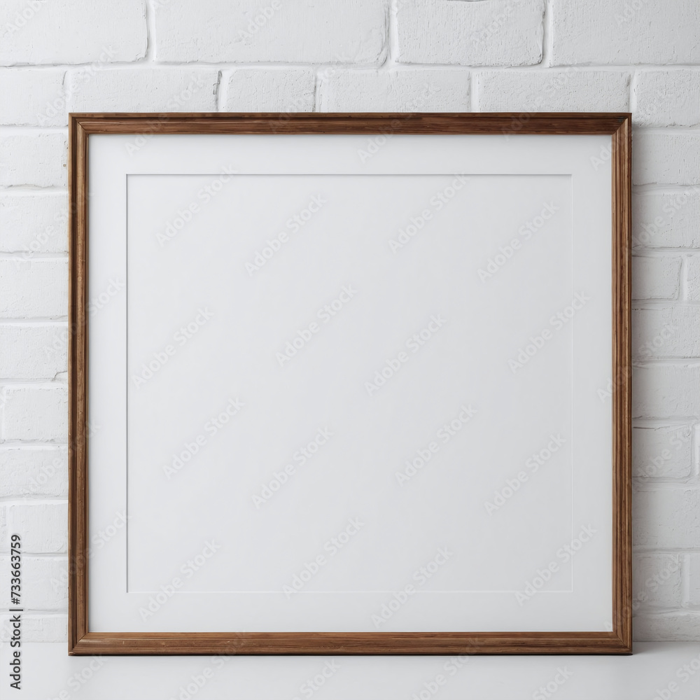 Empty frame on a wall mockup template blank picture frame Empty frame on a wall mockup template blank picture frame