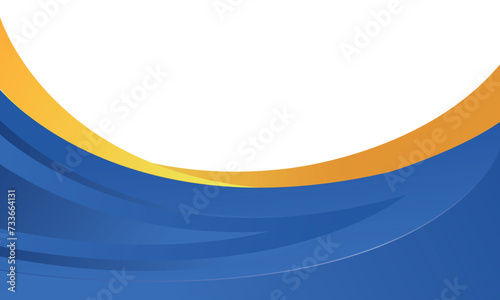 Modern Blue and orange wave background