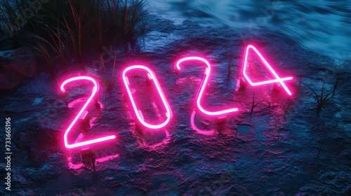 2024 neon sign