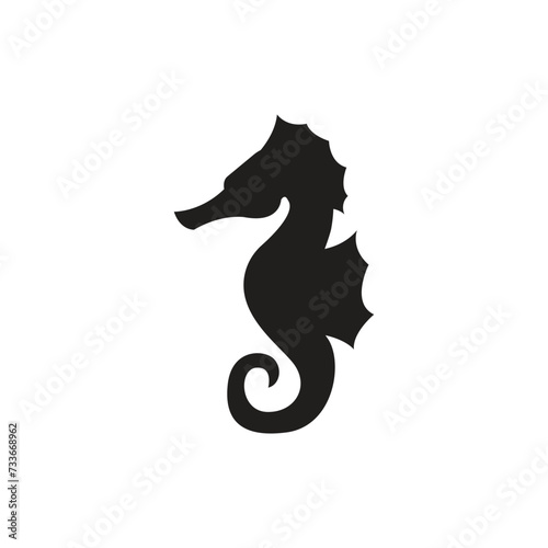 seahorse icon vector