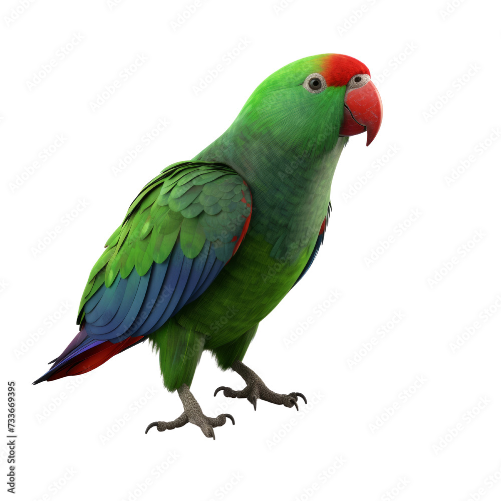 Eclectus Parrot PNG Cutout, Generative AI