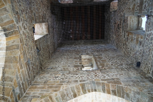 Interior of the tower of the four gates in Vicopisano, Tuscany, Italy photo