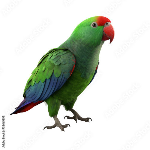Eclectus Parrot PNG Cutout, Generative AI