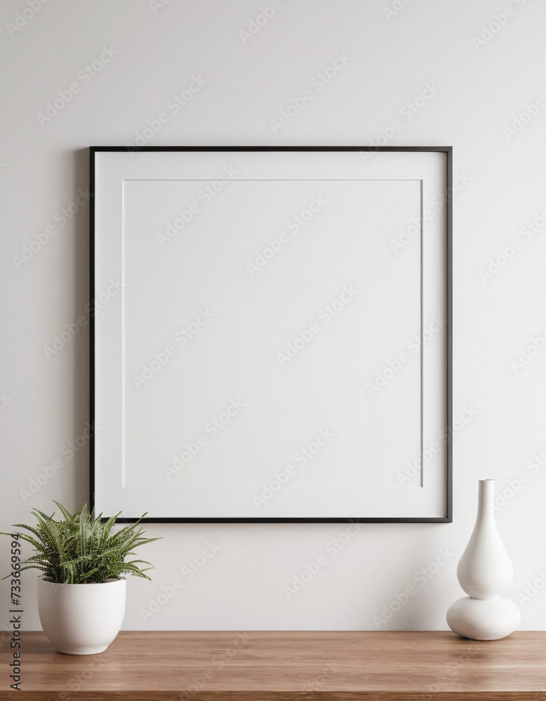 Empty frame on a wall mockup template blank picture frame Empty frame on a wall mockup template blank picture frame