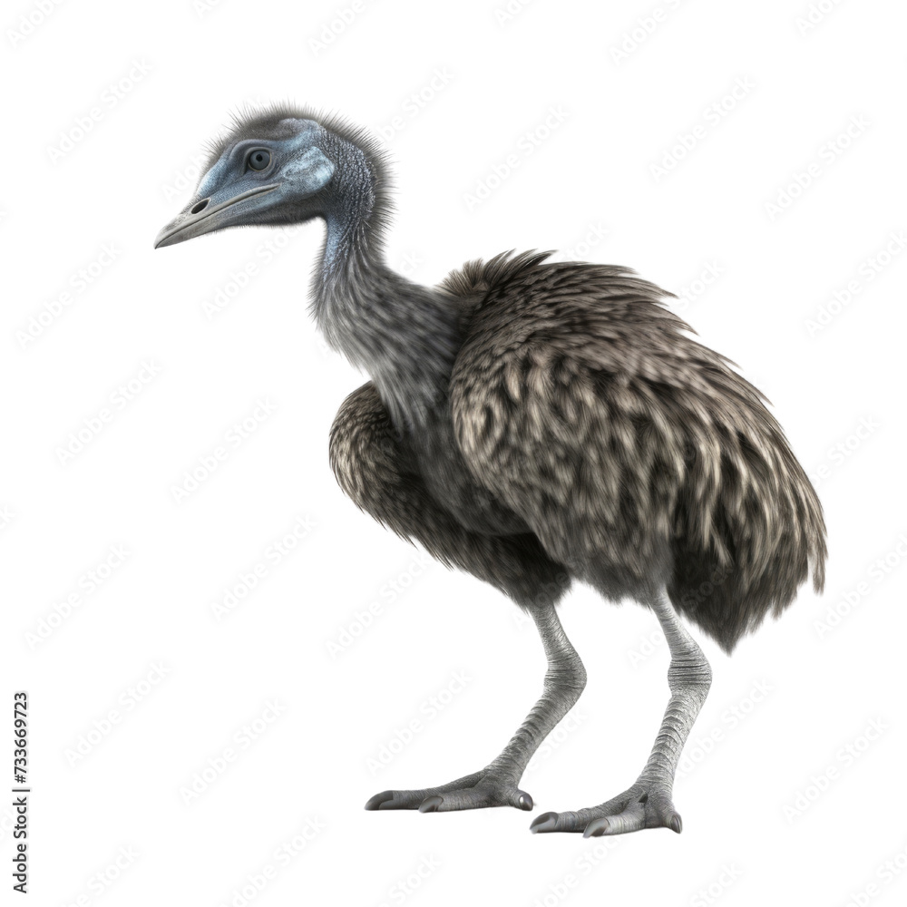 Fototapeta premium Emu PNG Cutout, Generative AI