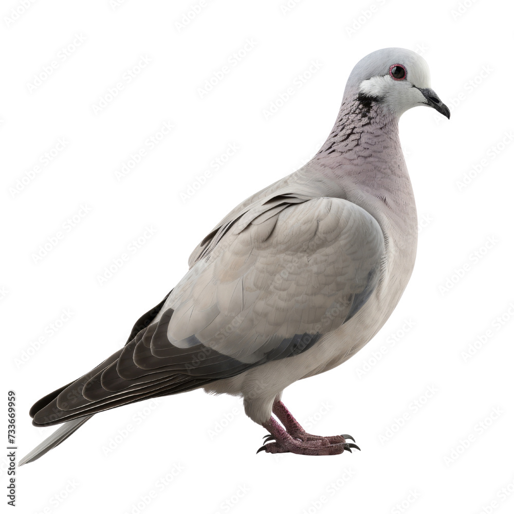 Fototapeta premium Eurasian Collared Dove PNG Cutout, Generative AI