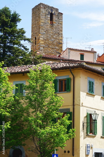 Shin of the town of Vicopisano  Tuscany  Italy