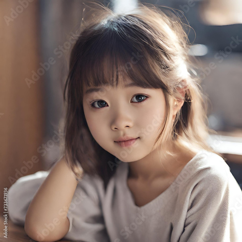 Cute Asian Girl Background Very Cool