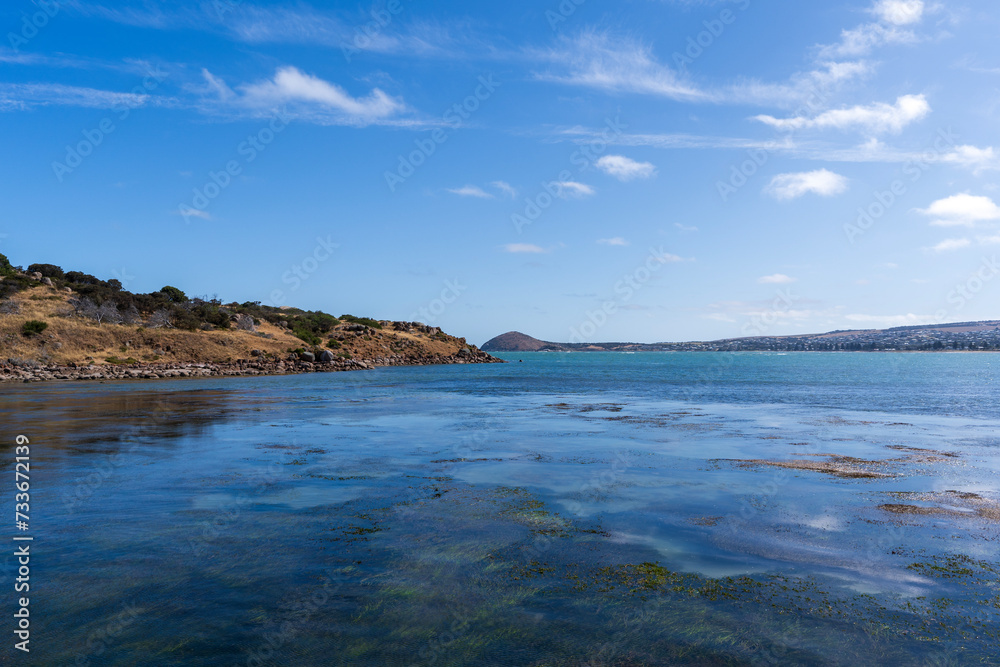 Calm water between Victor Harbor and Granite Island