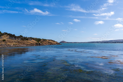 Calm water between Victor Harbor and Granite Island
